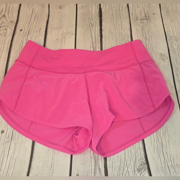 Lululemon Sz 2 Speed Up Short High Rise Sonic Pink Athletic Running - Picture 2 of 7